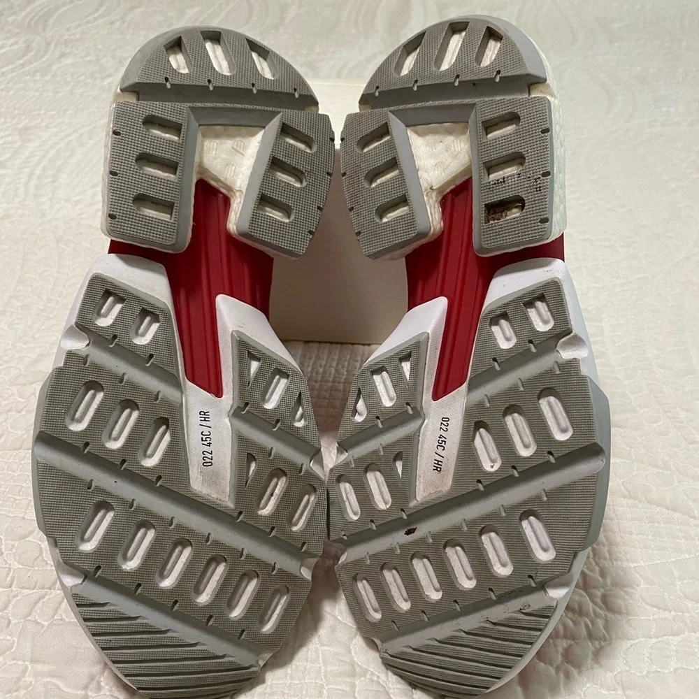 Red and White Adidas Athletic Sneakers - Picture 6 of 8